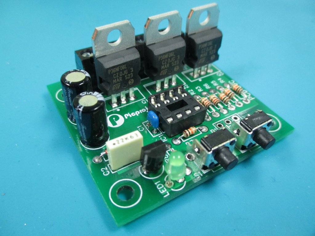 Revised PCB for Power MOSFET RGB project Picprojects